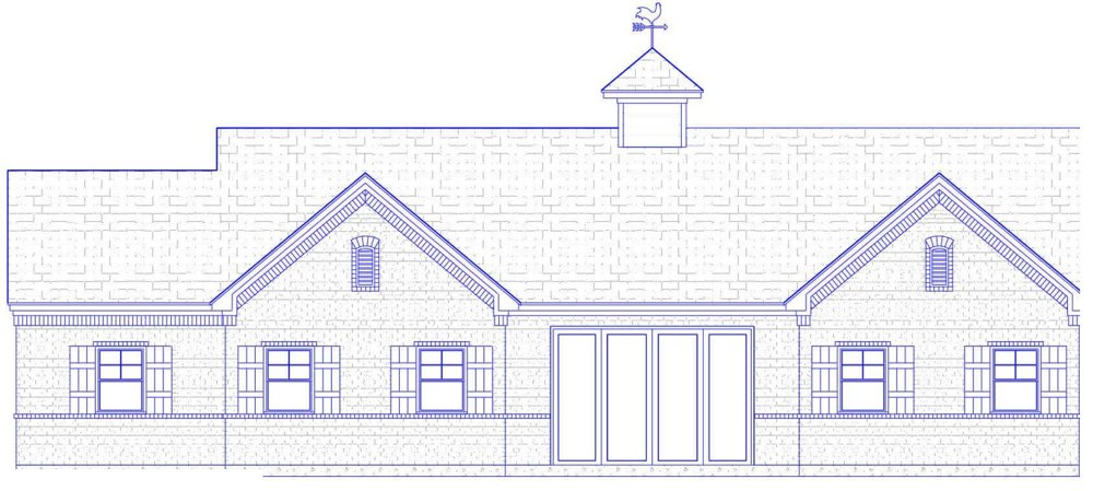 Front elevation of Plan 1078